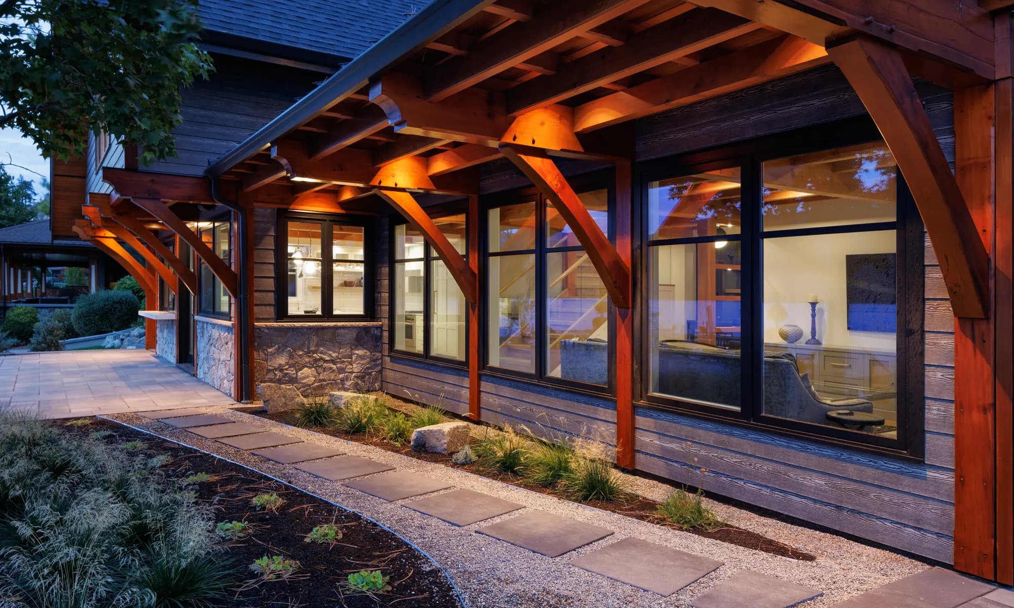 walkway and stone pathway