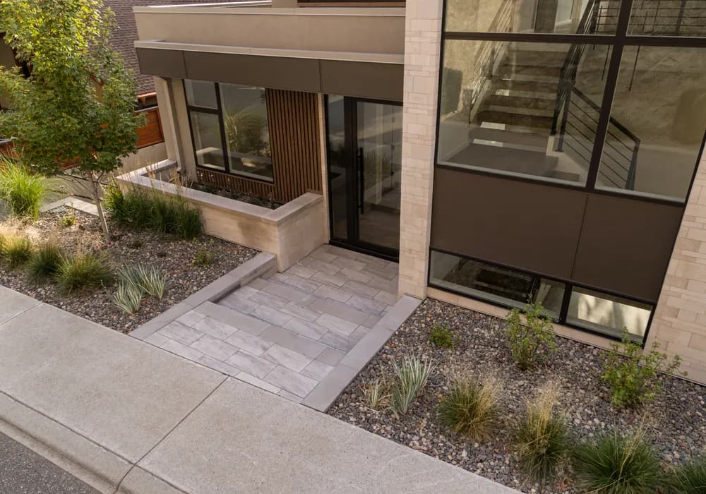 modern home front stones