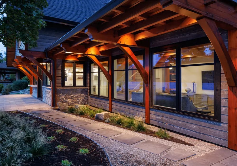 walkway and stone pathway